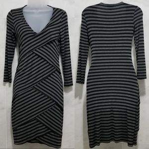 Market Spruce Brentwood Tiered Long Sleeve Dress S